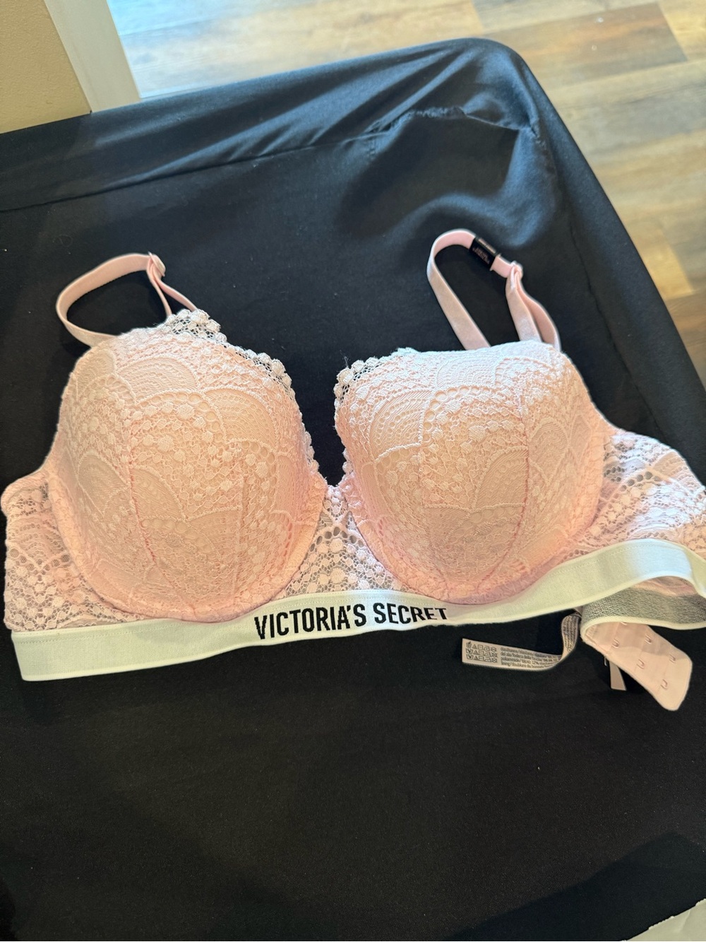 Victoria's Secret Pink Lace Longline Push-Up Bra